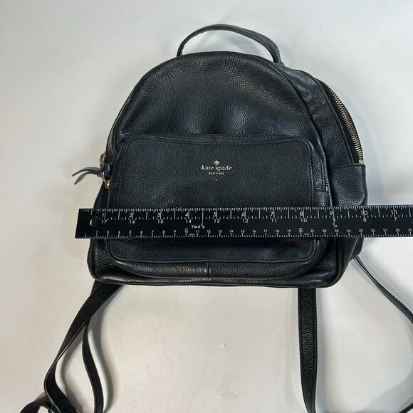 Kate Spade New York Jackson Leather Backpack Size Medium Black - Picture 4 of 11